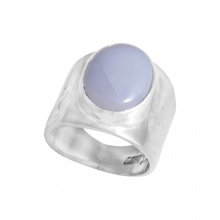 Blue chalcedony deals ring