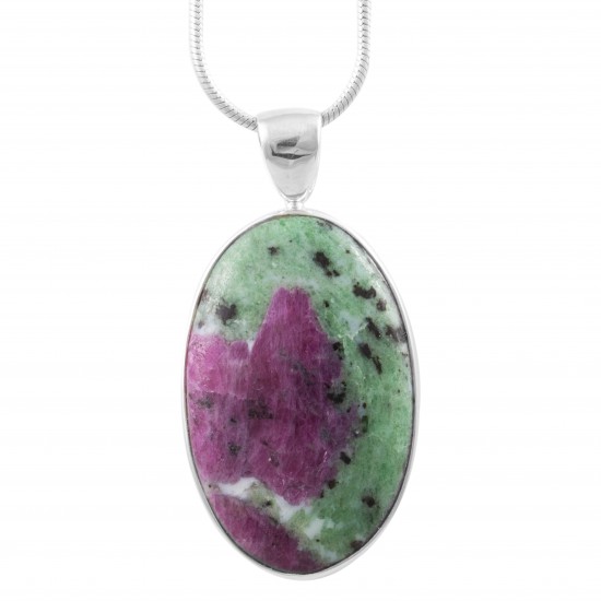 Ruby in Zoicite Pendant