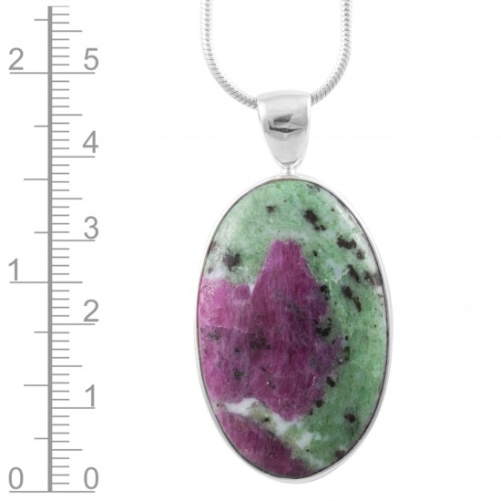 Ruby in Zoicite Pendant