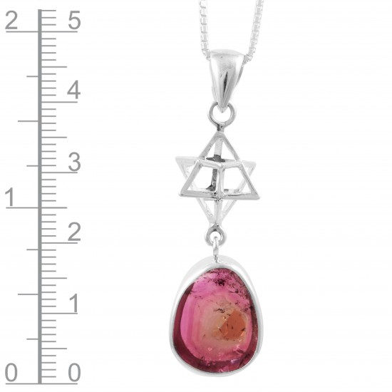 Tourmaline & Merkaba Pendant